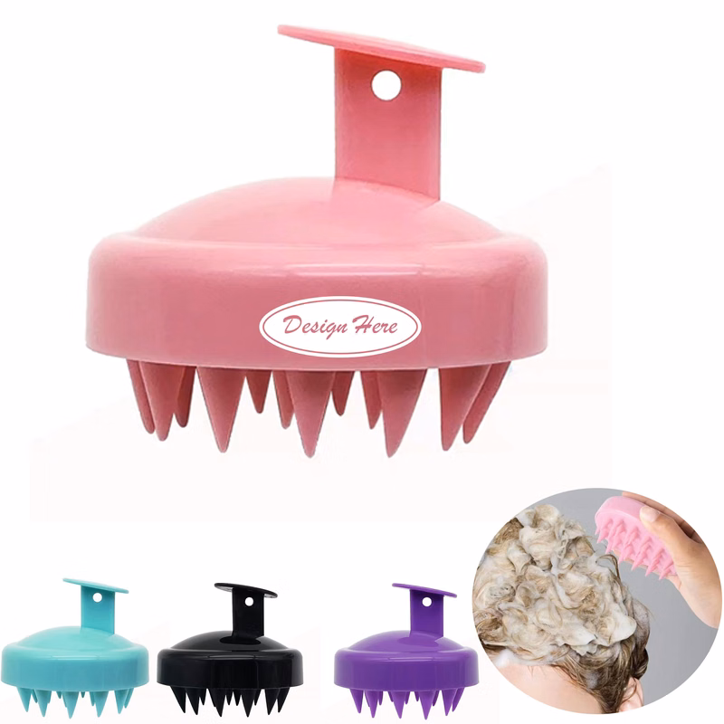 Silicone Bristles Scalp Brush for Shampoo & Massaging Comfort