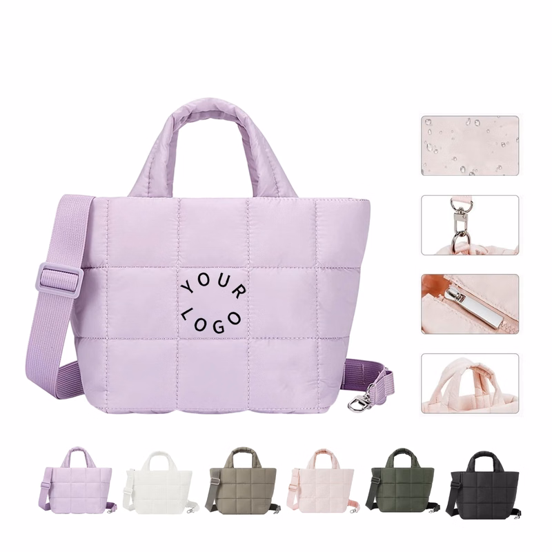 MOQ 50 Fluffy Quilted Casual Shoulder Bag