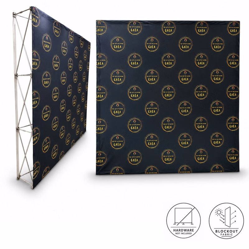 Replacement Graphics for 7.5' Straight Wall with Velcro on the back, Superior Block Out Fabric