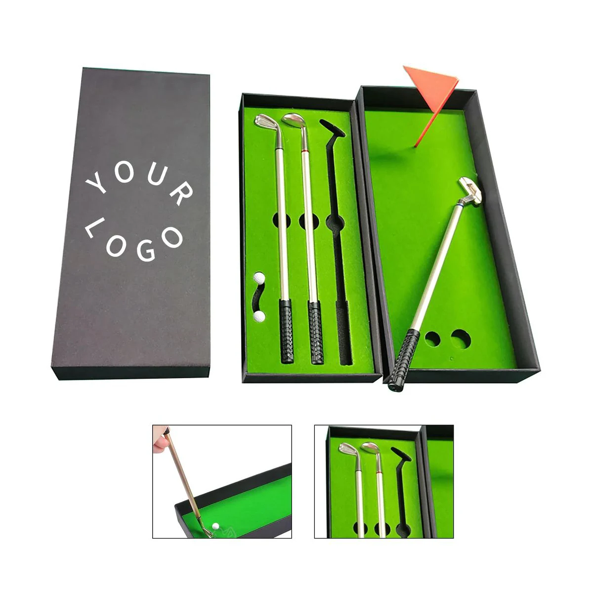 Golf Club Shaped Pen Set in Presentation Box 1