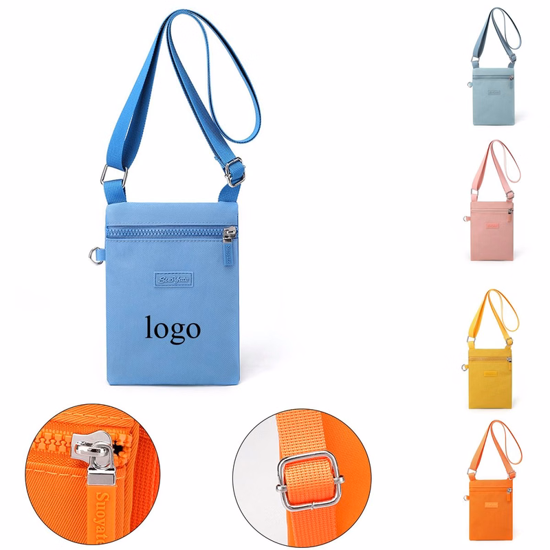 Lightweight Nylon Phone Pouch Crossbody Bag