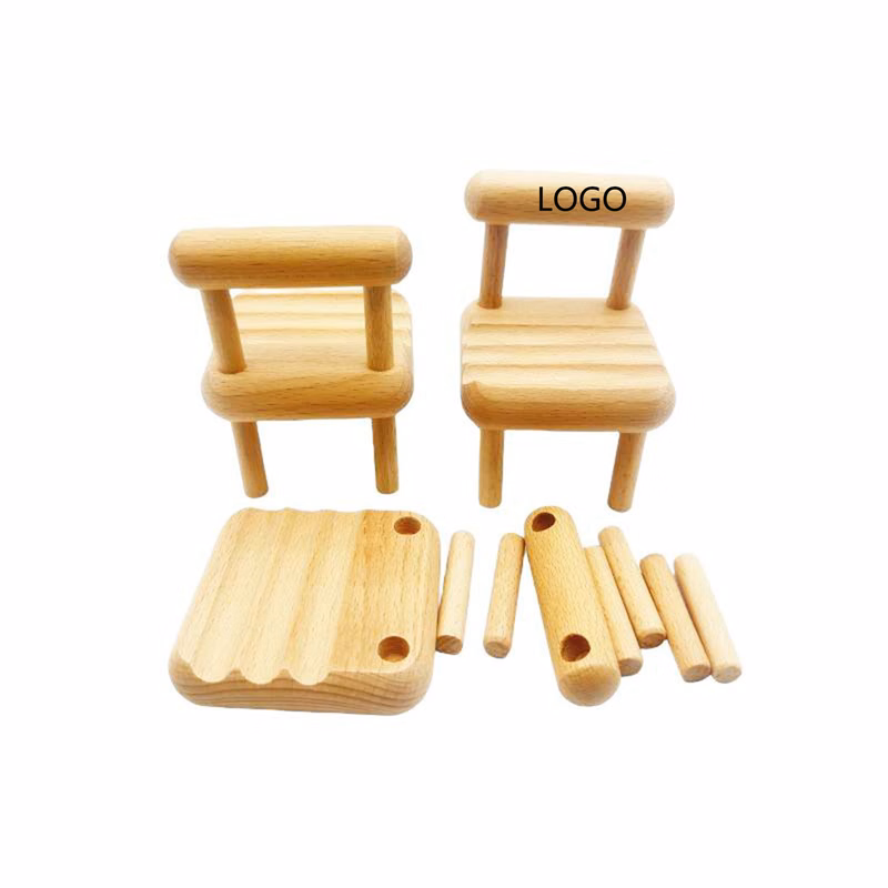 Mini Furniture Stool Solid Wood Phone Stand
