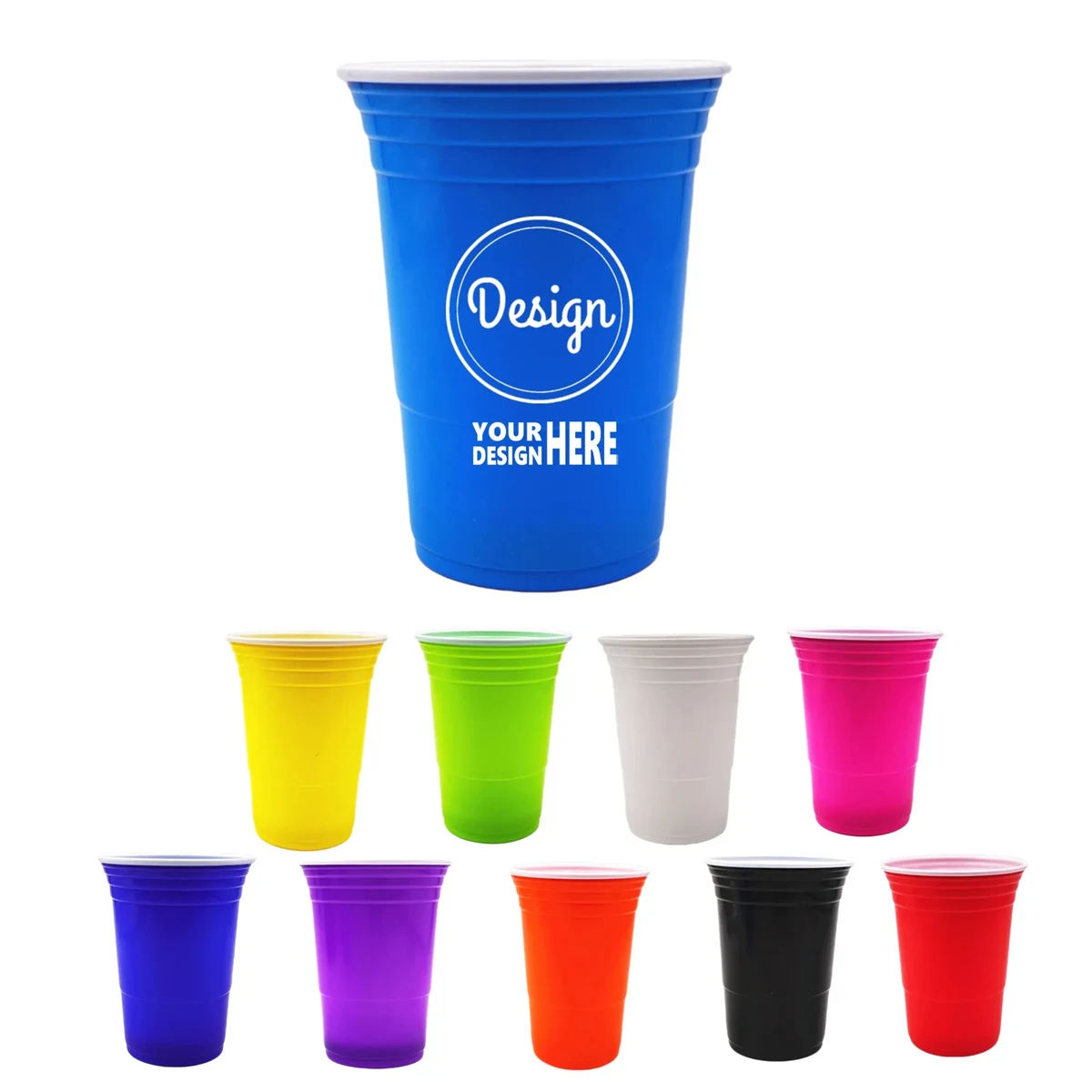 16 Oz. Plastic Party Solo Cup Disposable 1