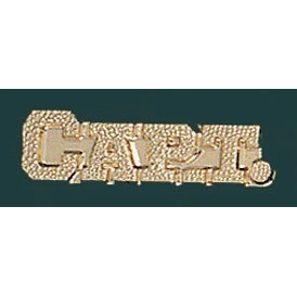 Captain Metal Chenille Letter Insignia Pin, custom award with logo imprint 1