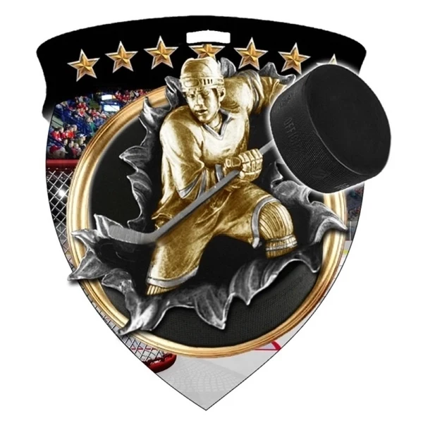 Color Burst Medals/Hockey 1