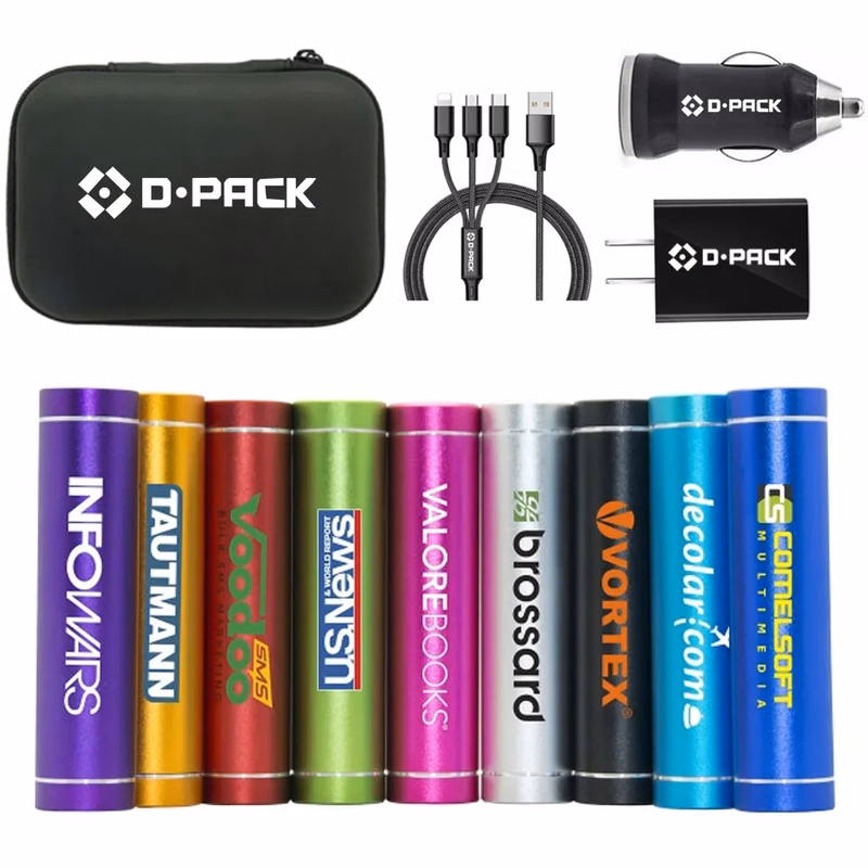 Traveler Aluminum Power Bank Gift Set
