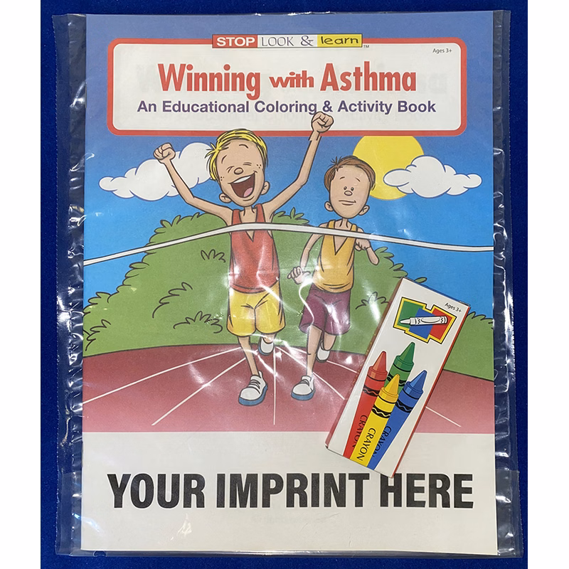 COLORING SET - Winning With Asthma Coloring Book Fun Pack