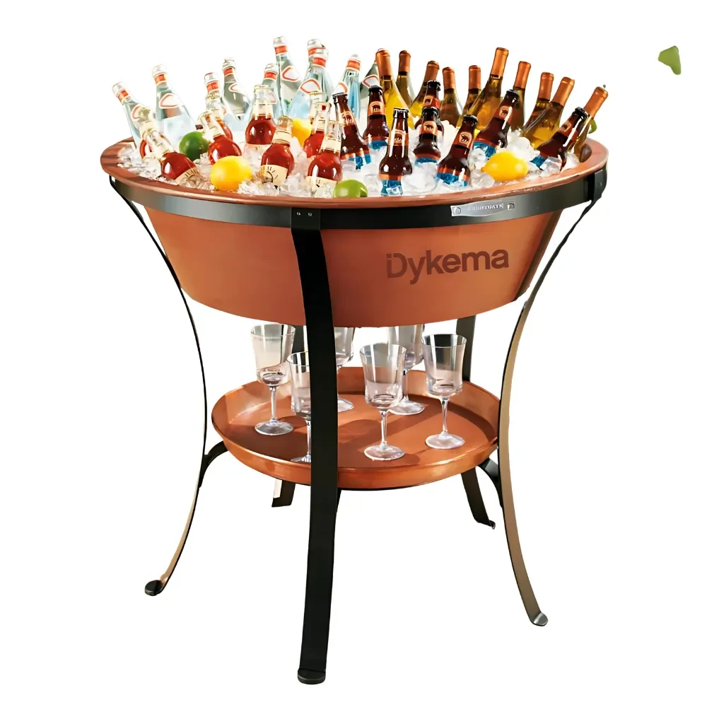 Copper Beverage Tub and Stand 1