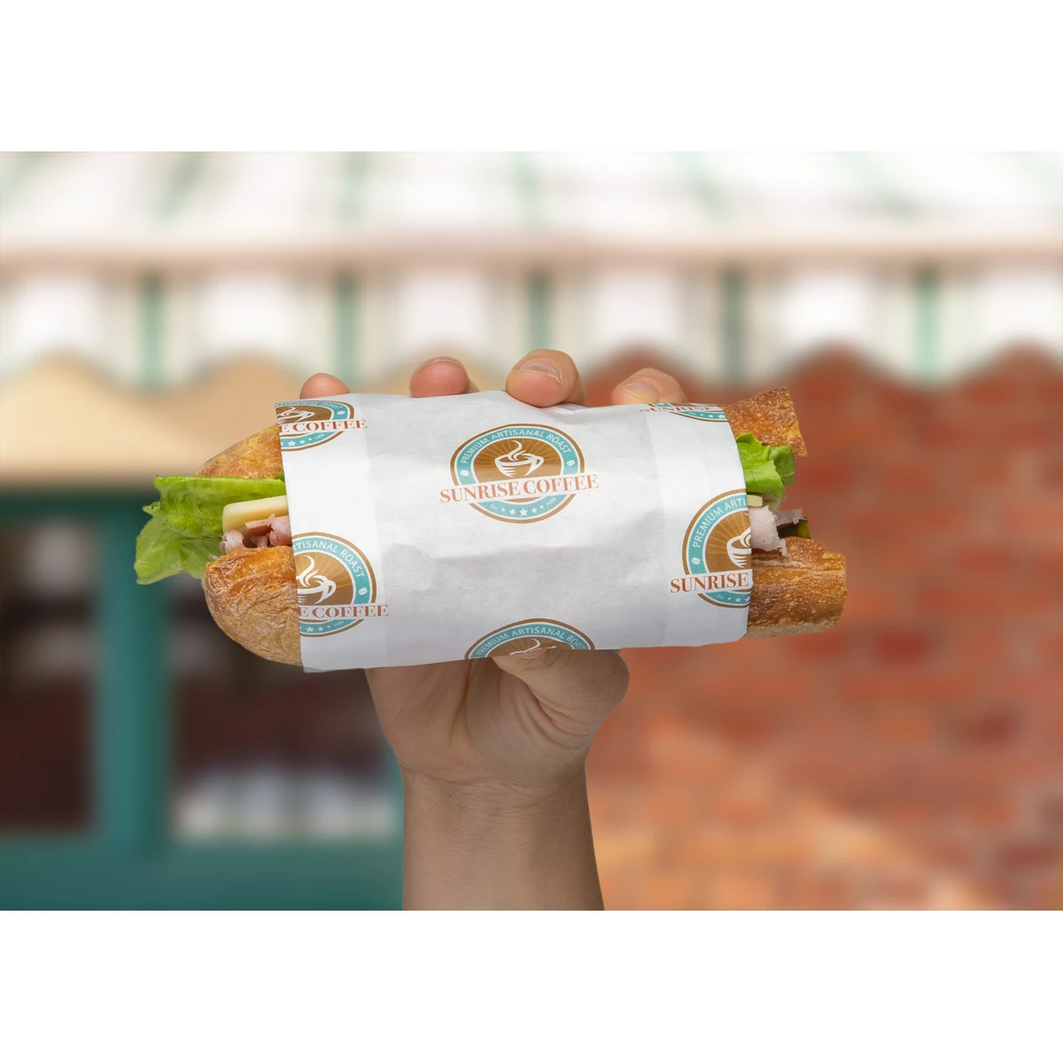 Full Color 1-Sided Food Safe Paper (6" x 8") 1