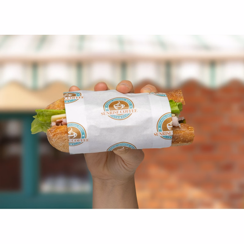 Full Color 1-Sided Food Safe Paper (6" x 8")