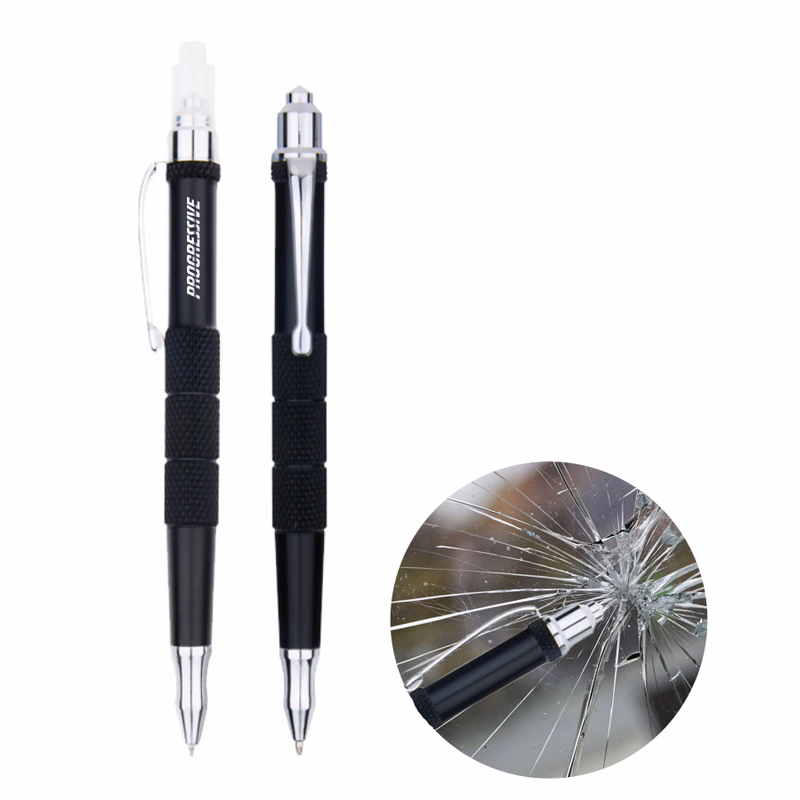 Union Printed - 2 in 1 Emergency Stainless Steel Tactical Pen