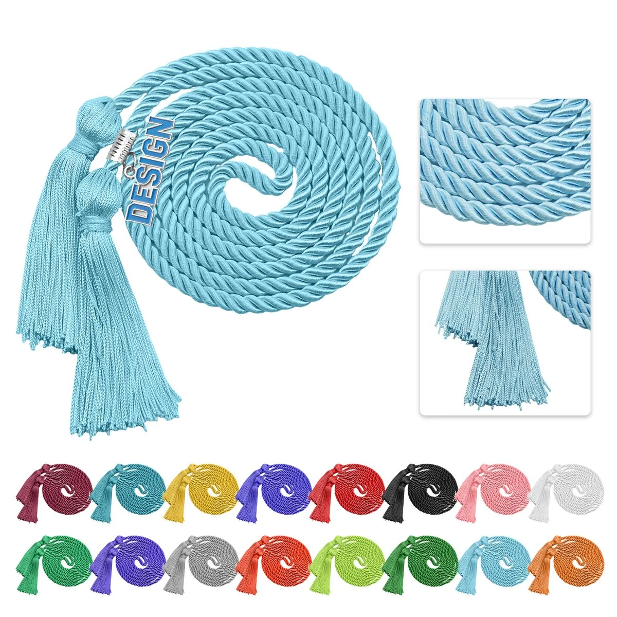 Premium Graduation Honor Cords With Dual Tassels 1