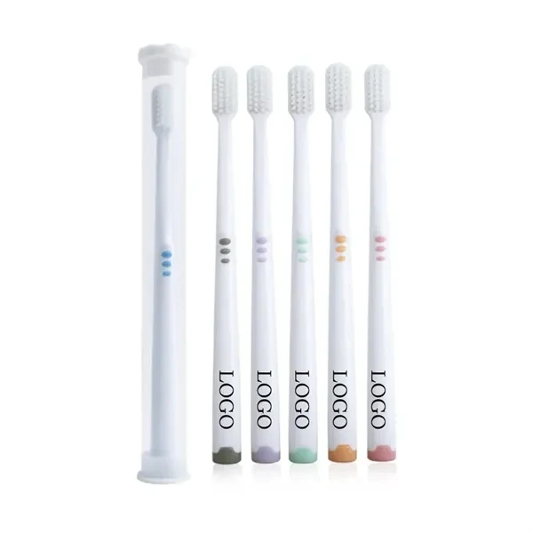 Custom Soft Bristle Adult Toothbrush 7.09 inch — Promotional Dental Care Giveaway 1