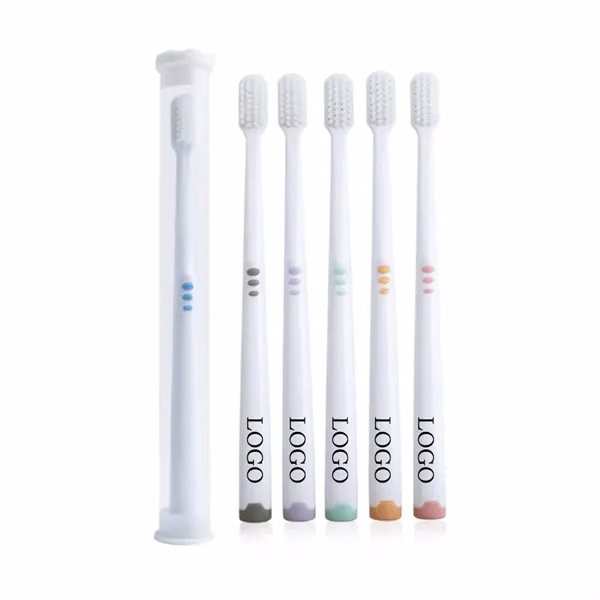 Custom Soft Bristle Adult Toothbrush 7.09 inch — Promotional Dental Care Giveaway