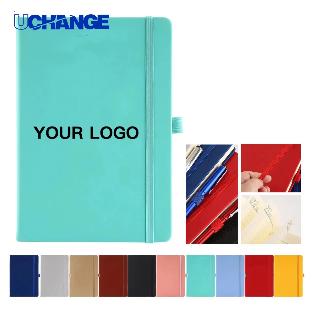 PU Leather Journal Notebook 200 Pages with Strap Closure 1