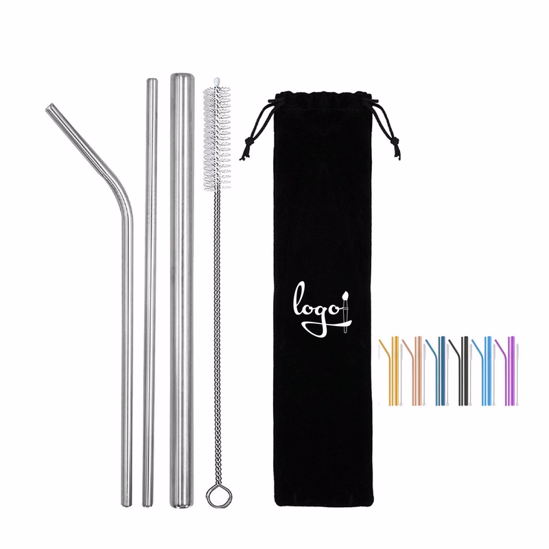 Stainless Steel Straw Set with Pouch