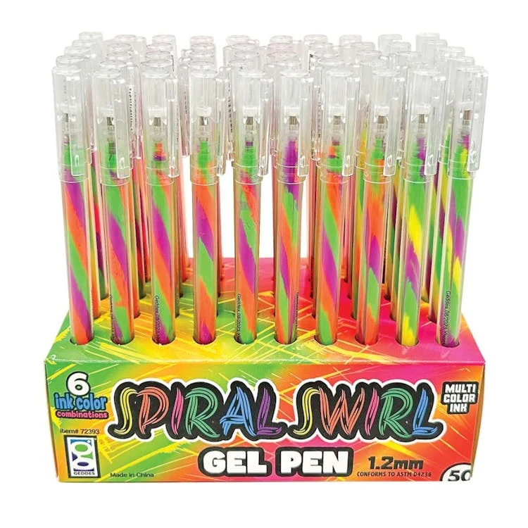 Spiral Swirl Gel Pens 50 Pack 1
