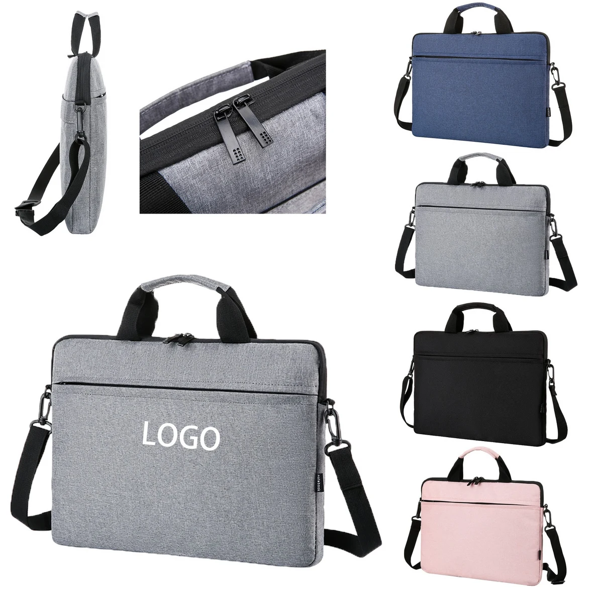 Ultra-thin Laptop Bag Sleeve w/ Carry Handle & Shoulder Strap 1