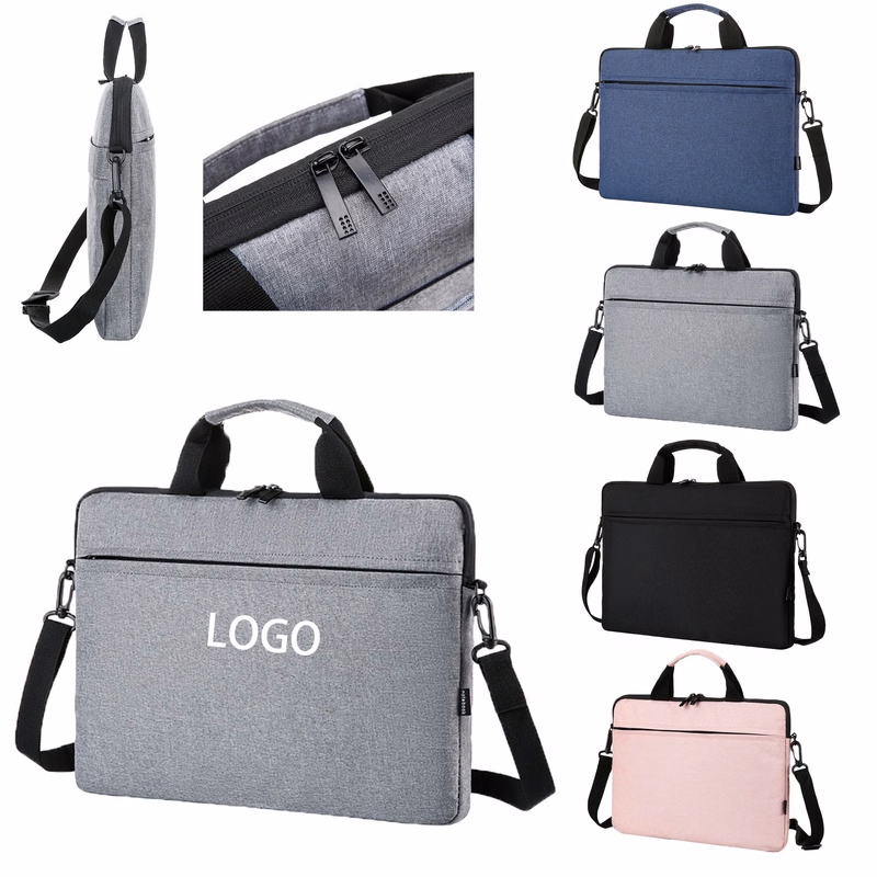 Ultra-thin Laptop Bag Sleeve w/ Carry Handle & Shoulder Strap