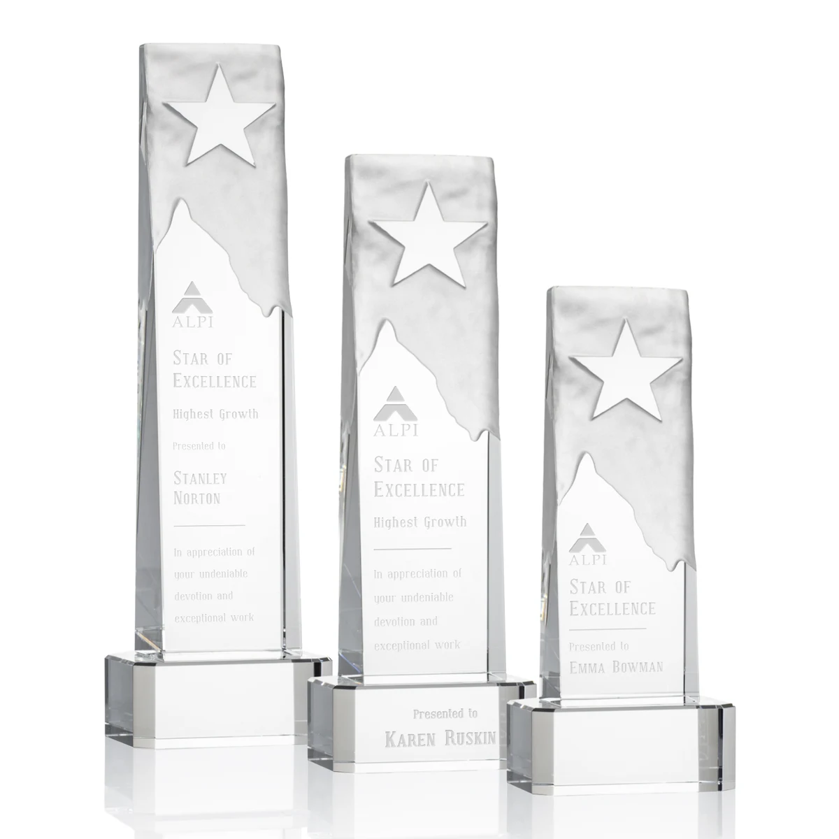 Stapleton Star Award on Base - Clear 1