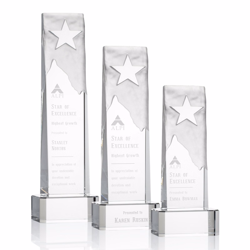 Stapleton Star Award on Base - Clear