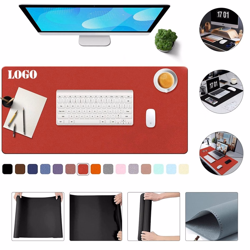 PU Leather Desk Mat Protector Desk Pad