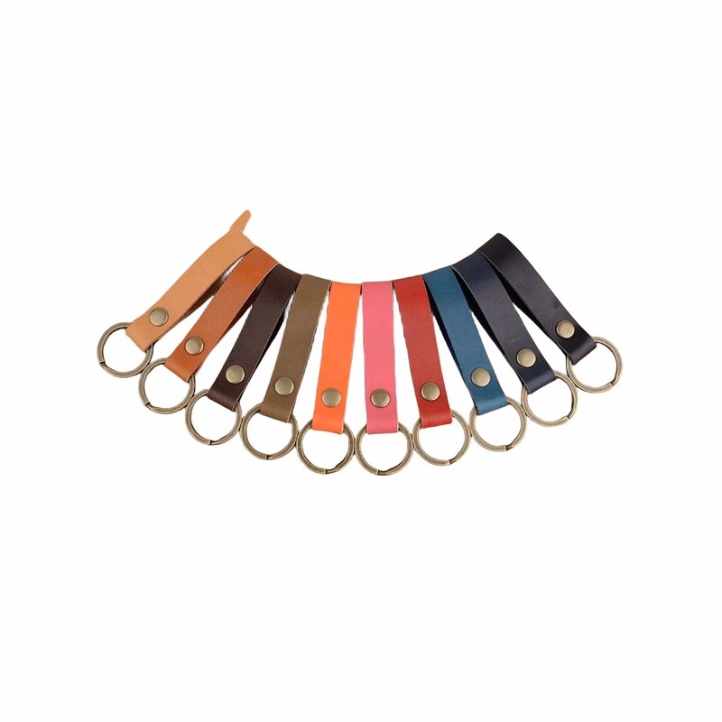 Cowhide keychain