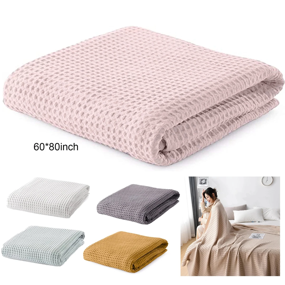 Waffle Weave Blanket 1