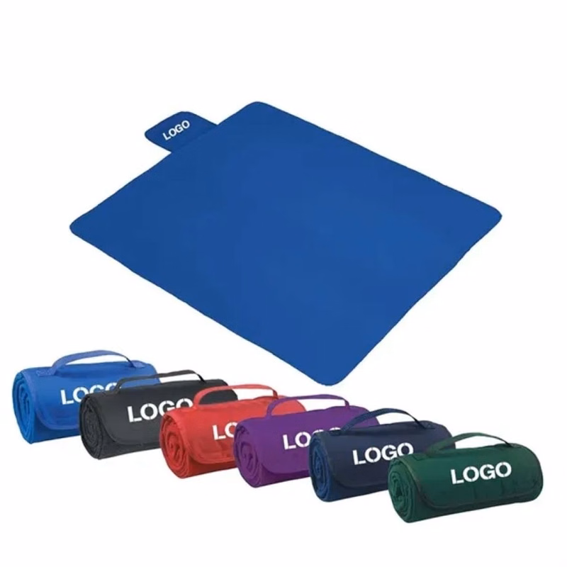 Promotional Roll-Up Fleece Blankets