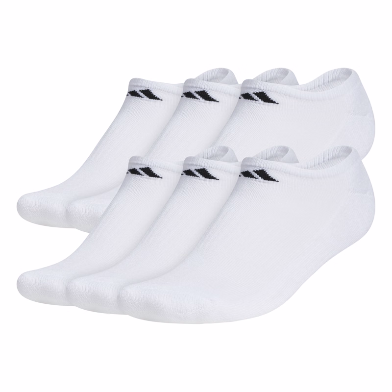 Adidas Men's Athletic Cushioned 6-Pack No Show Sock