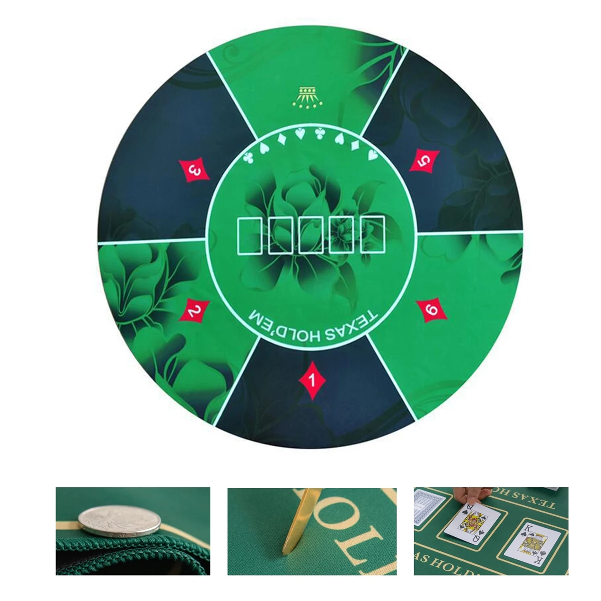 Round Poker Table Mat 1