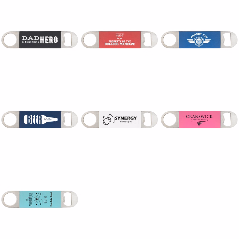 1 1/2" x 7" Bottle Opener with Silicone Grip