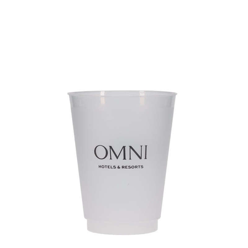 16 oz Frost-Flex Plastic Cup Frosted Hi-Speed Print