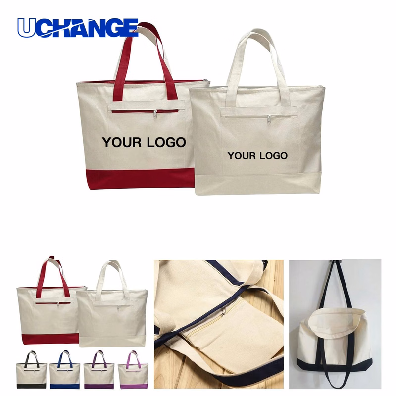 Canvas Tote Bag Carrier for Groceries Books