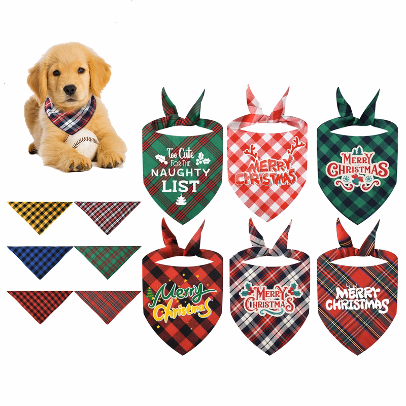 Christmas Atmosphere Dog Pet Scarf Bib