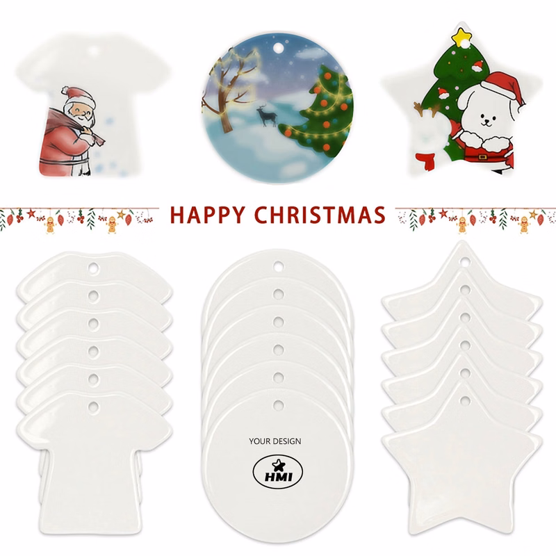 Full-Color Sublimation Ceramic Ornament