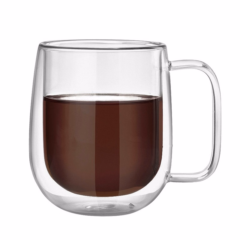 Double Wall Insulated Glasses - Coffee Mugs 12oz