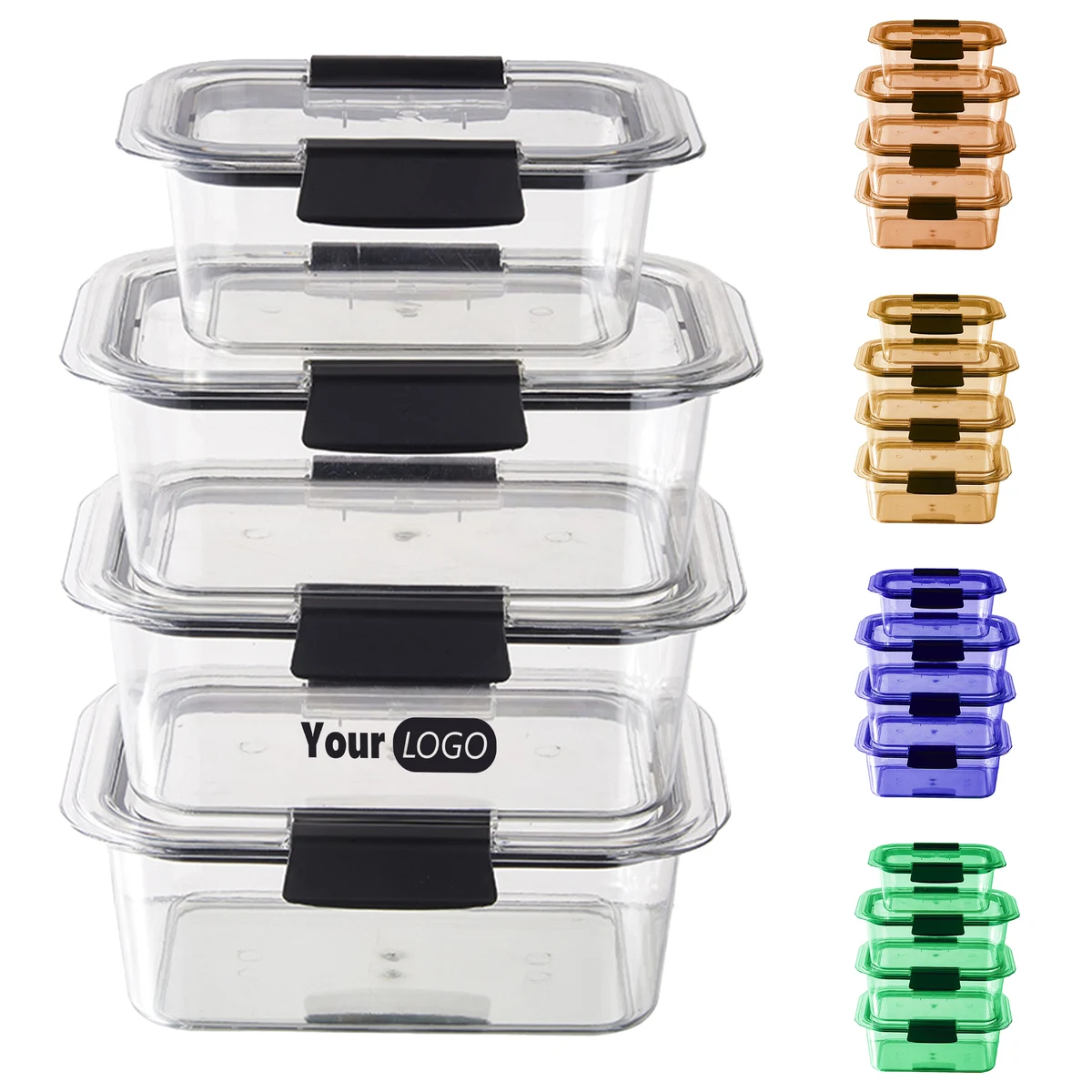 Plastic Airtight Colorful Food Storage Containers 1