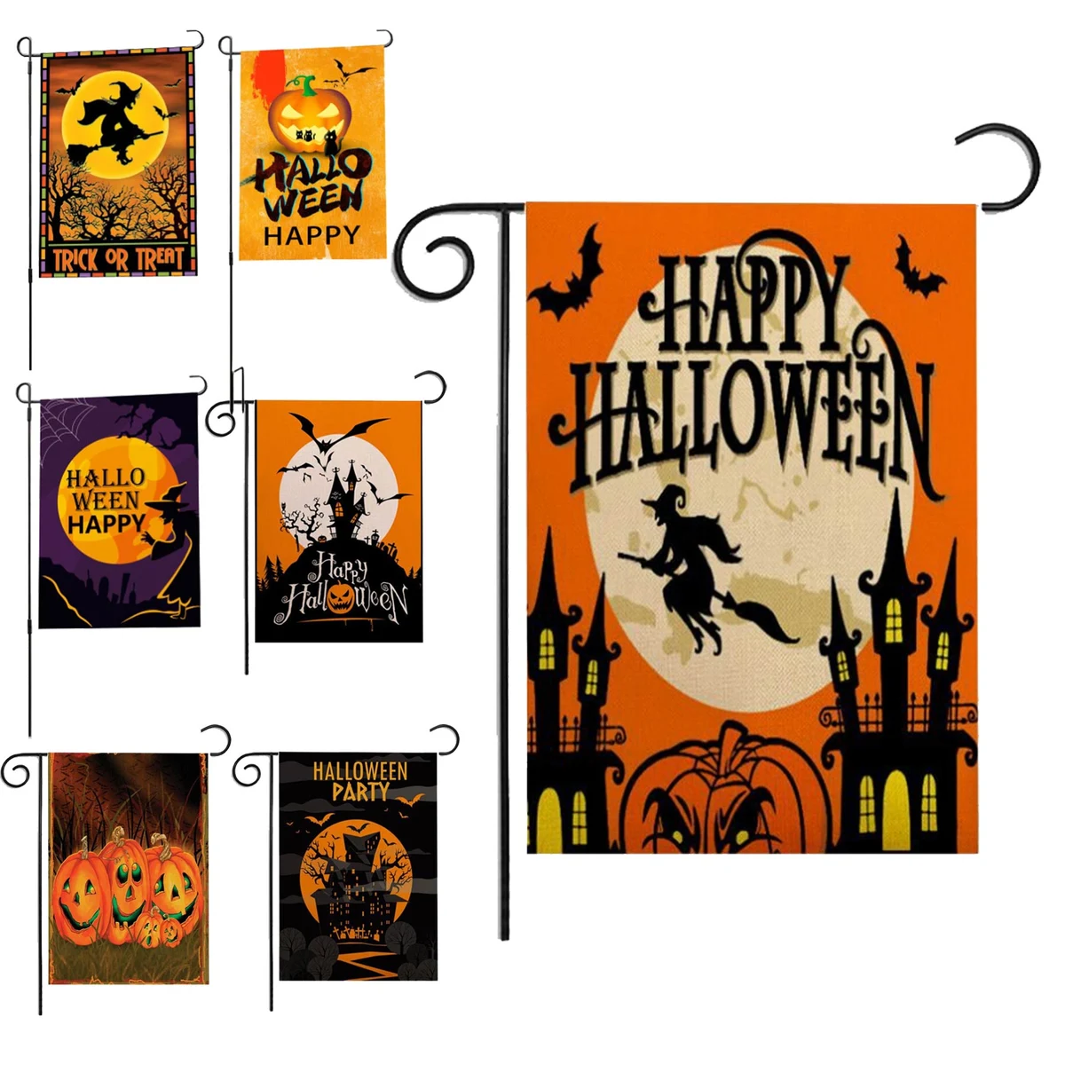 Double Sided Decorative Halloween Garden Flag(No Including Flagpole) 1