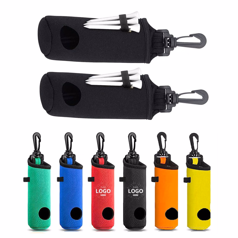 Golf Ball Storage Tee Holder Pouch w/Lightweight Hook