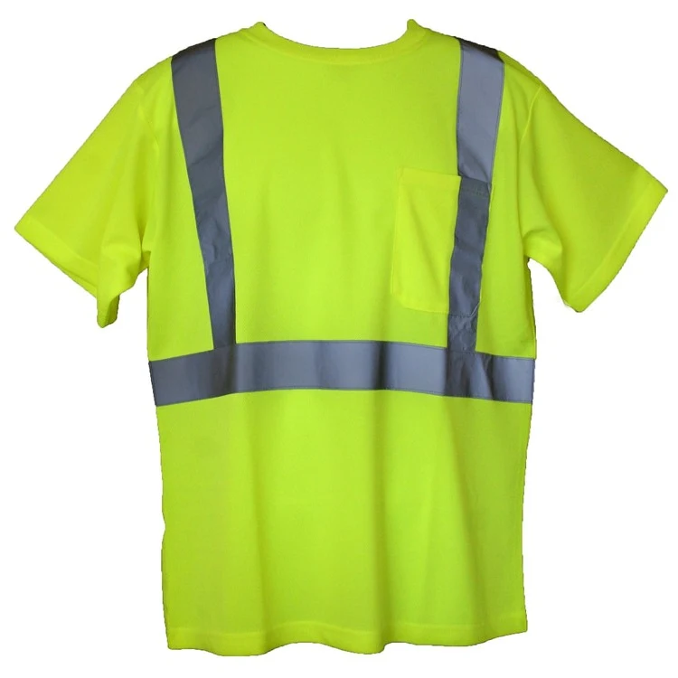 Safety T-Shirt Hi-Viz Yellow Short Sleeve 1