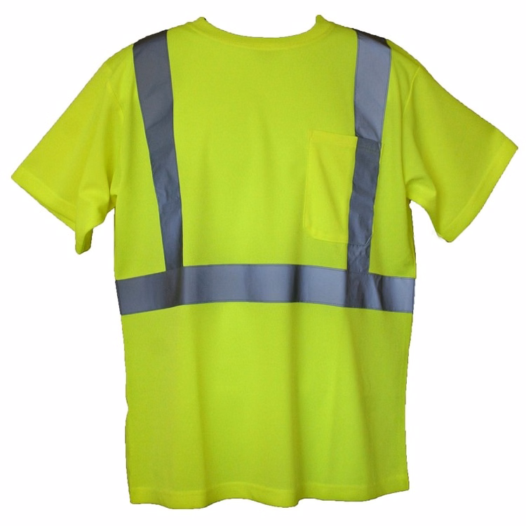 Safety T-Shirt Hi-Viz Yellow Short Sleeve