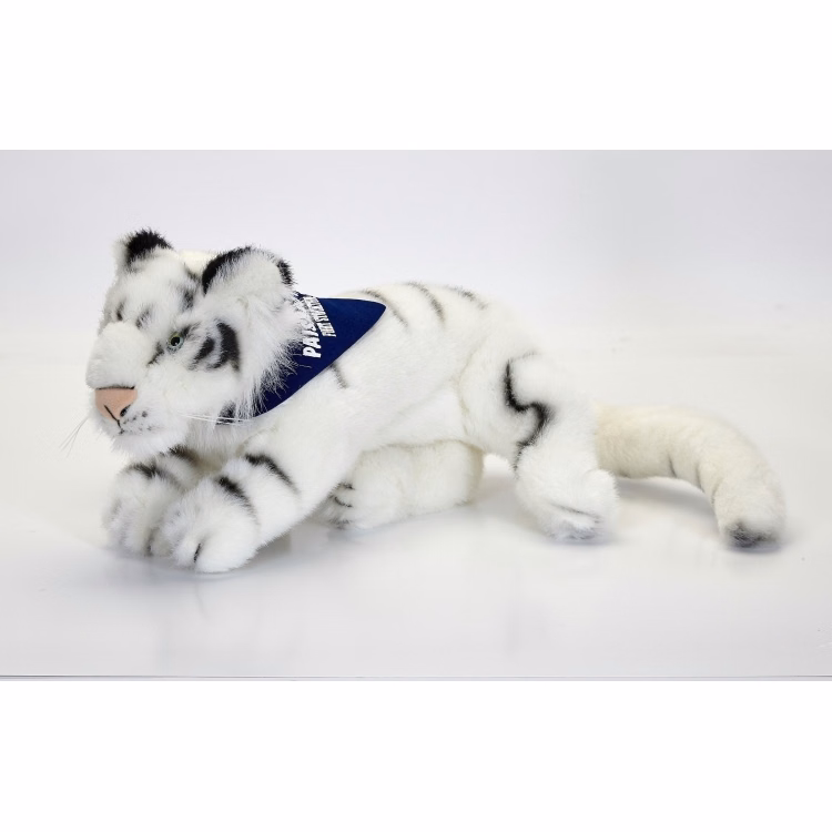 12" Laying White Tiger
