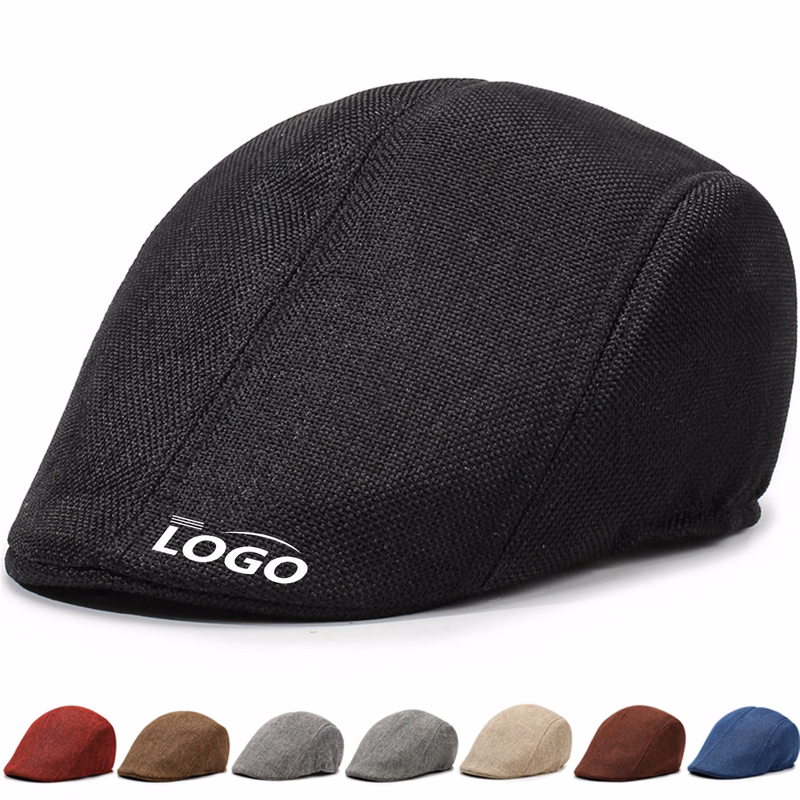 Grandfather's Solid Color Linen Beret