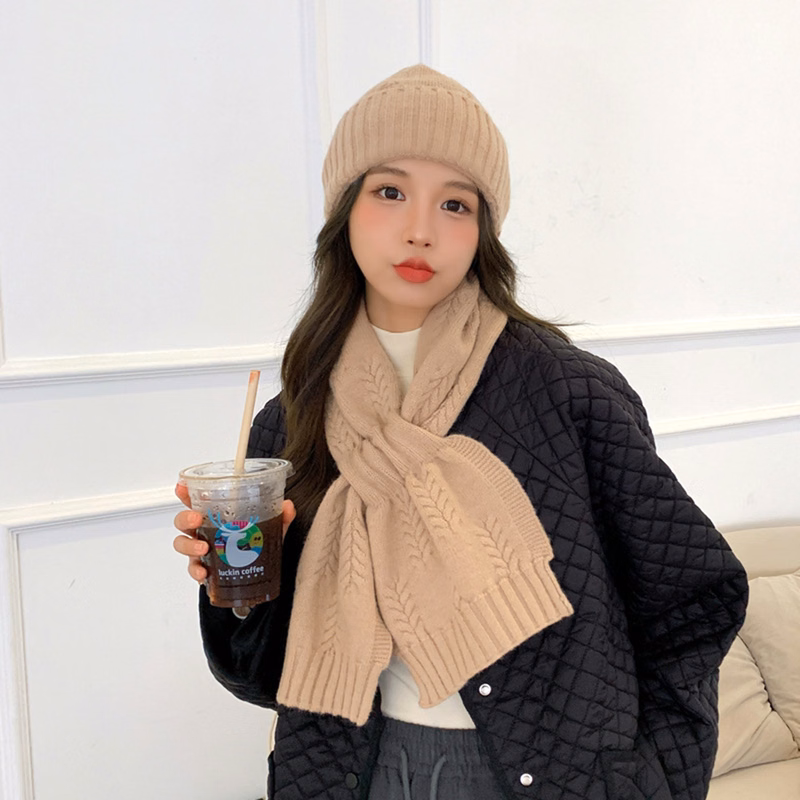 Winter Knit Beanie Scarf Set