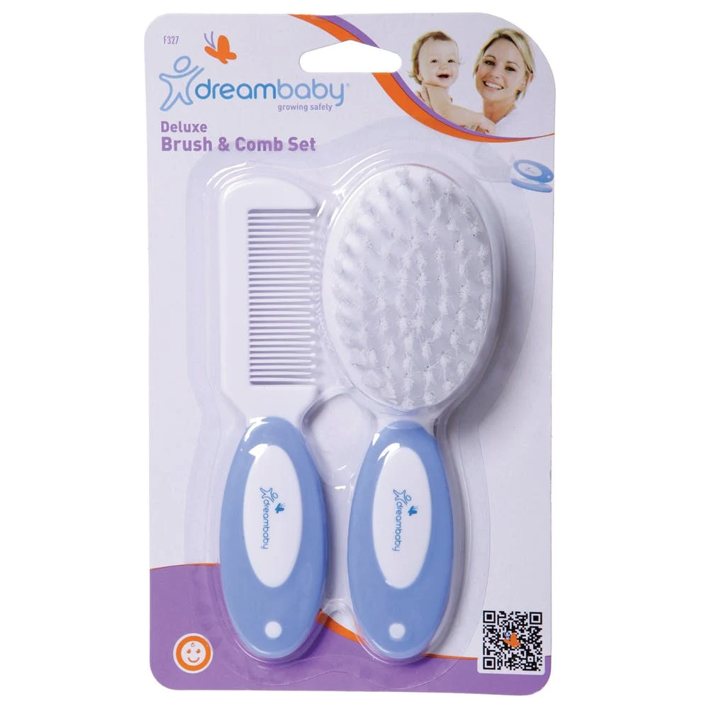 Deluxe Brush & Comb Set - Blue 2 Piece 1