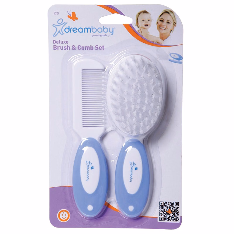 Deluxe Brush & Comb Set - Blue 2 Piece