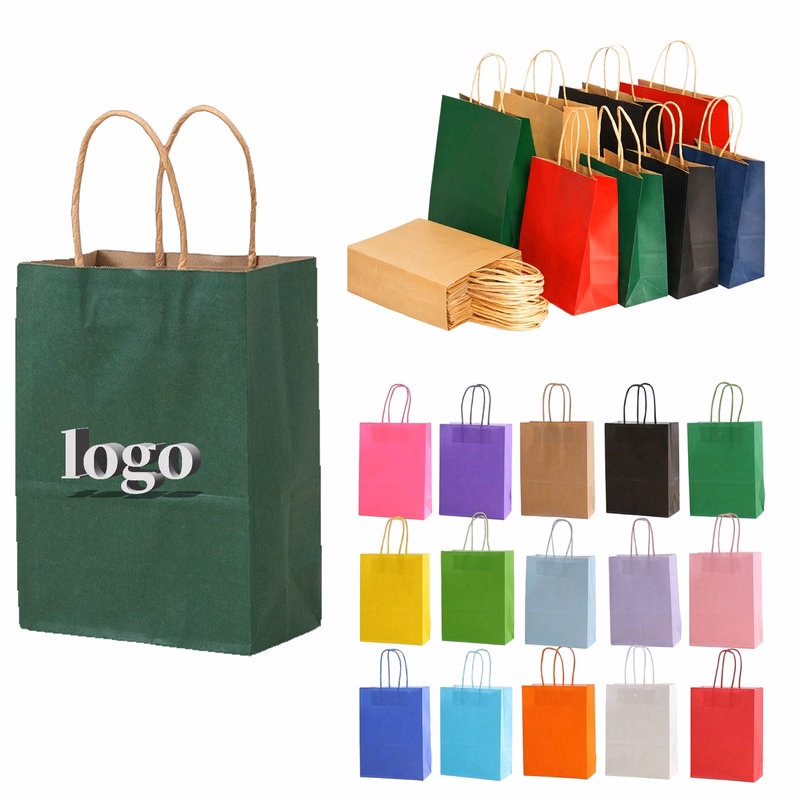 Paper Handle Retail Gift Shopping Tote Bags