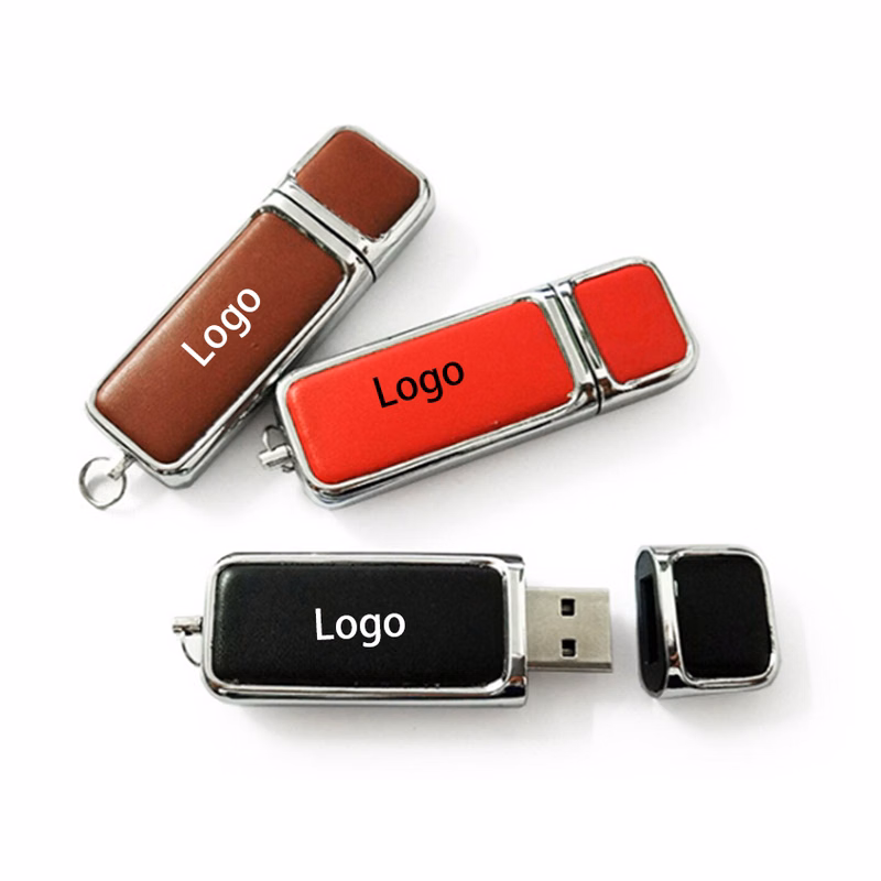 Waterproof USB Flash Drive with Leather Cover