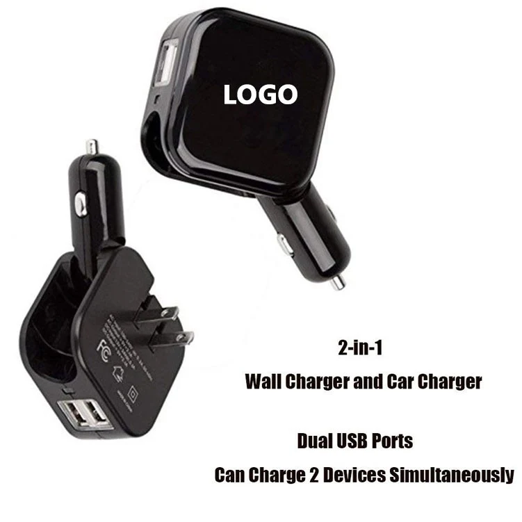 2 In 1 Wall Car Charger 1